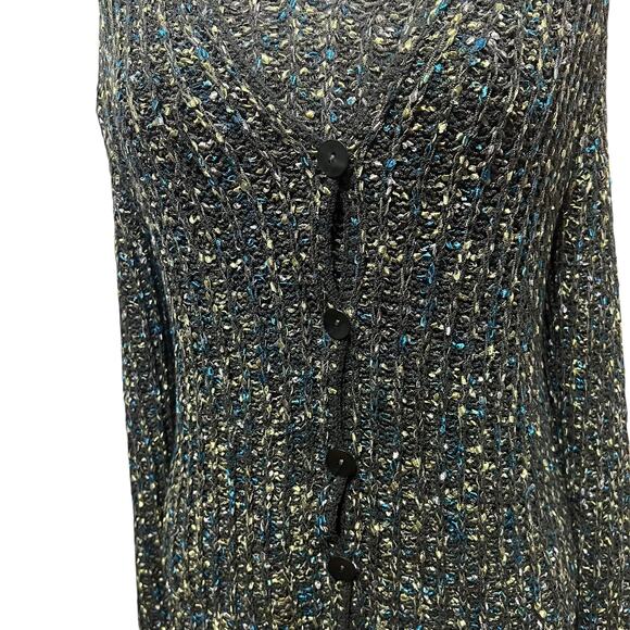 Sigrid Olsen Womens VTG Y2K Heavy Knit Cottage Cardigan Tank Twinset Sz SP - Picture 2 of 16